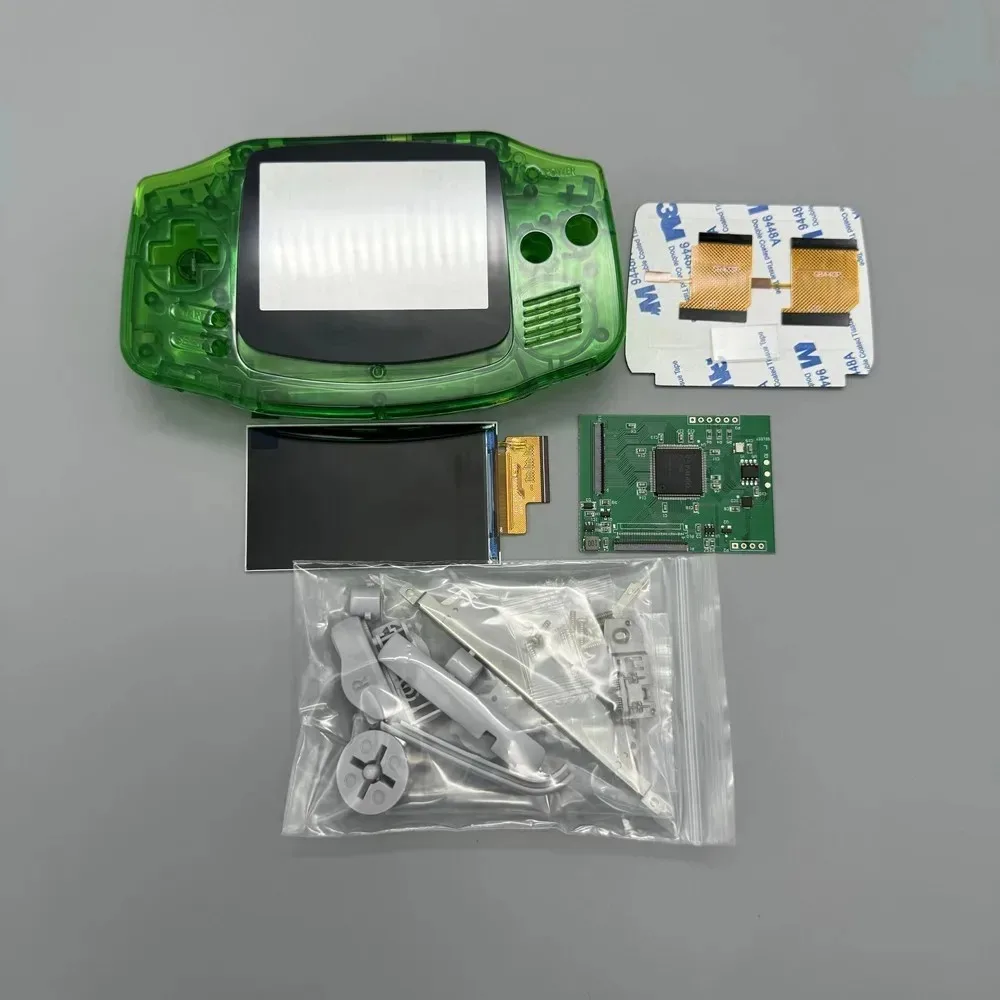 GBA IPS LCD scherm zonder shell-aanpassing, eenvoudig te installeren, 2.9 inch IPS LCD met hoge helderheid en shell-kit voor Gameboy Advance GBA