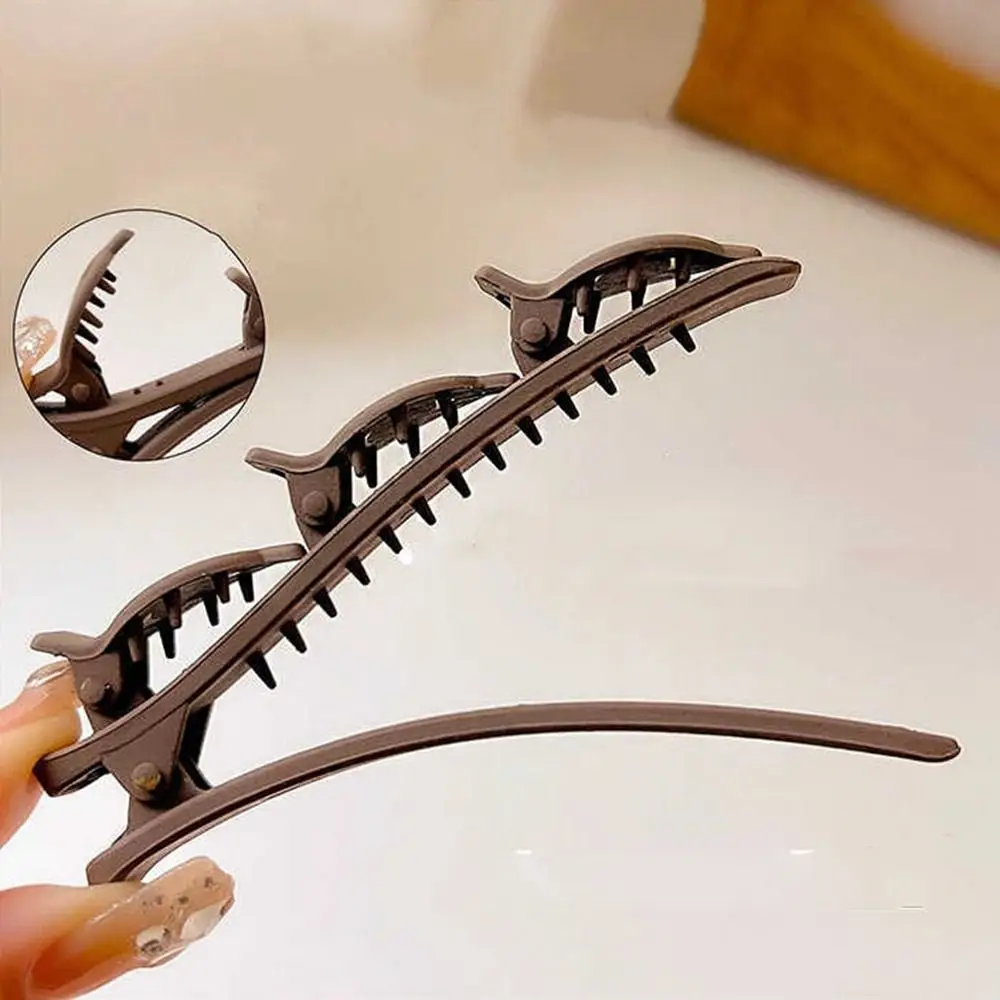 Retro Side Barrettes Braided Hair Clip Plastic Korean Style Duckbill Clip Hairpin Headwear Bangs Clip Female/Girls