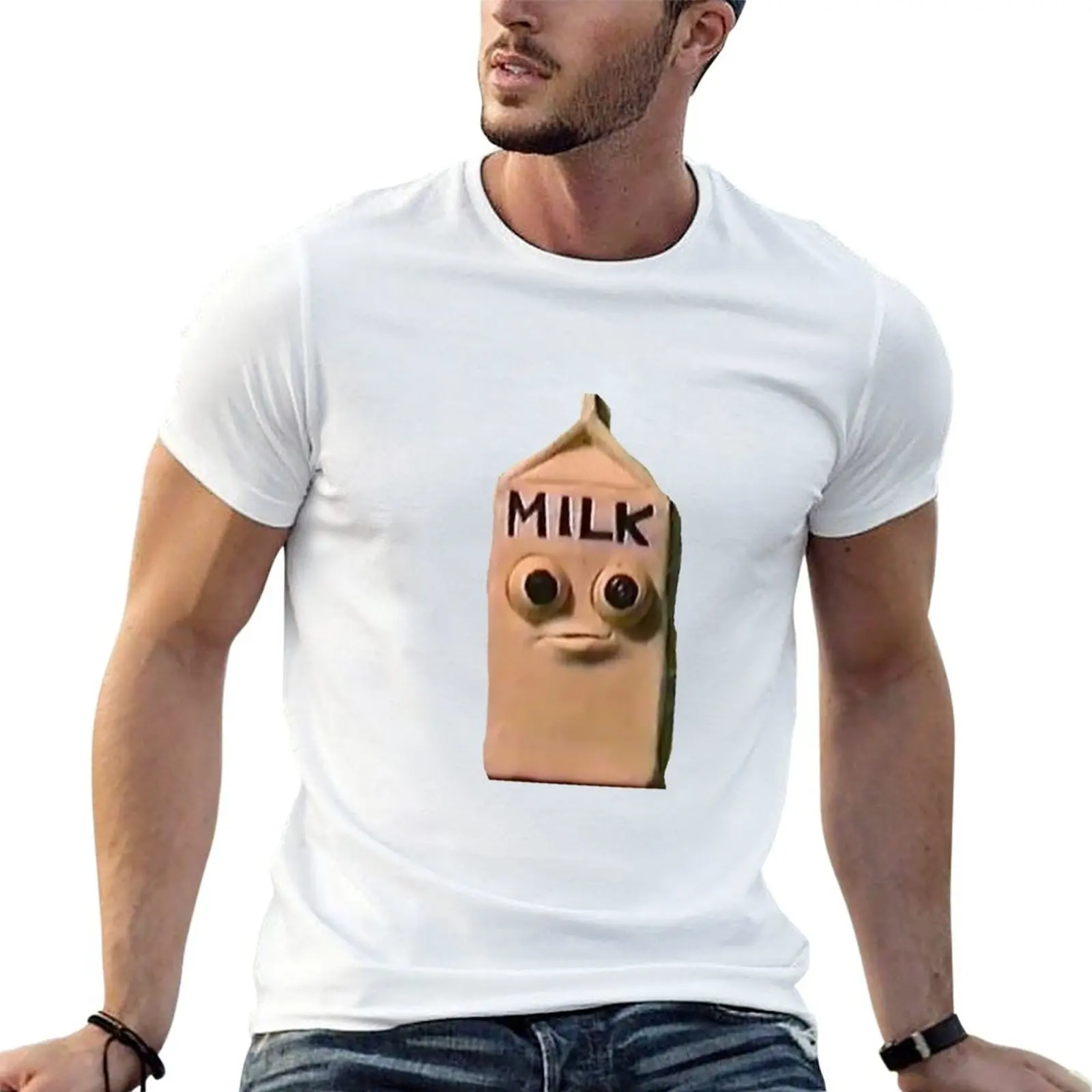 

milk i s milk T-Shirt man t shirt luxury funny t shirts man man t shirt cotton high quality T-shirt