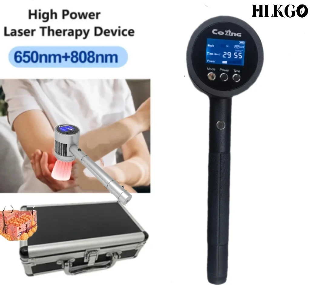 

Устройство для холодной лазерной терапии двойного назначения 1295 мВт для людей и животных - красный свет 650 нм/808 нм для снятия боли и заживления