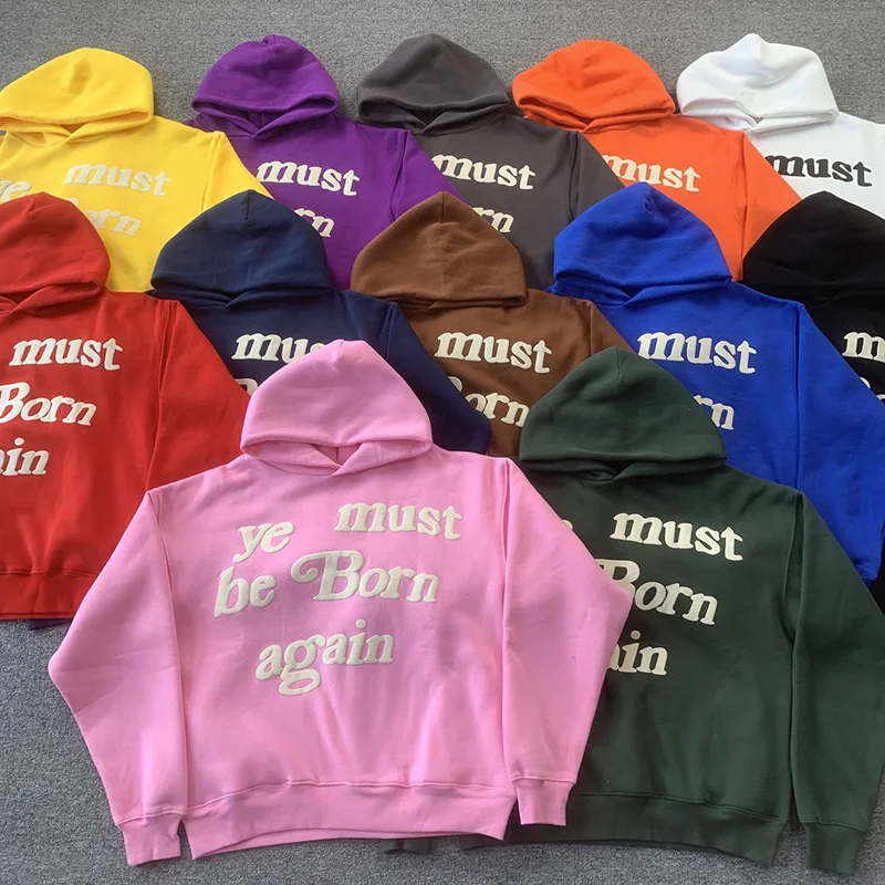 

2024 Newest Kanye West Best Quality Pullover Sweatshirts Casual Letter Logo Sportswear Men Woman CPFM.XYZ Hoodies