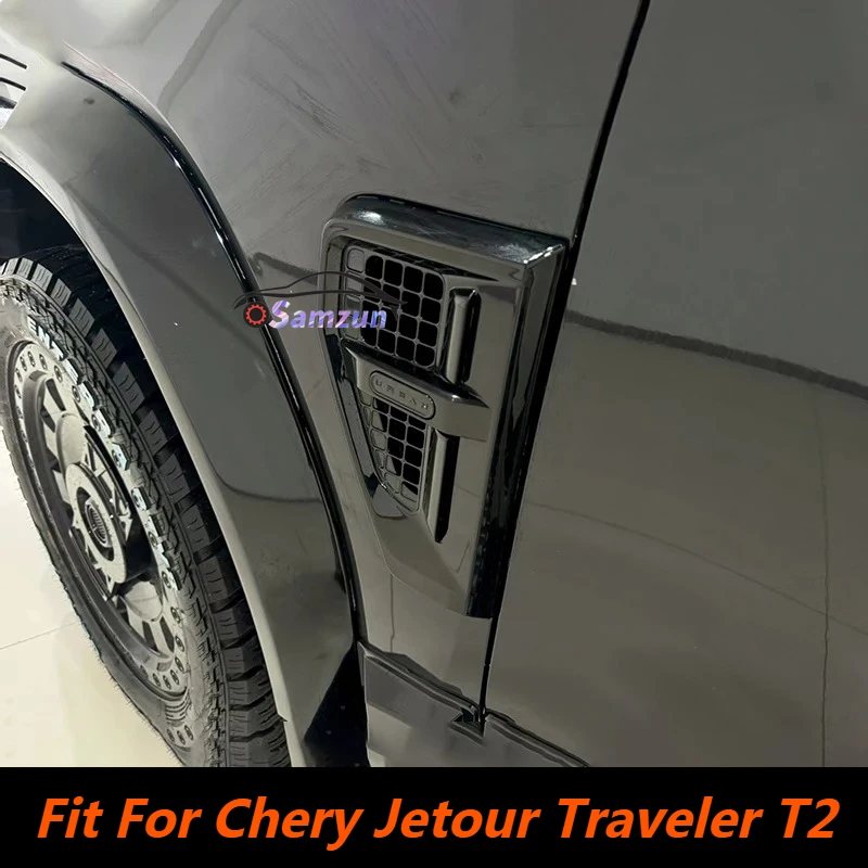 

Fit For Chery Jetour Traveler T2 Fender Decor Cover Side Wing Panel Trim Protector Exterior Styling Decoration Accessories