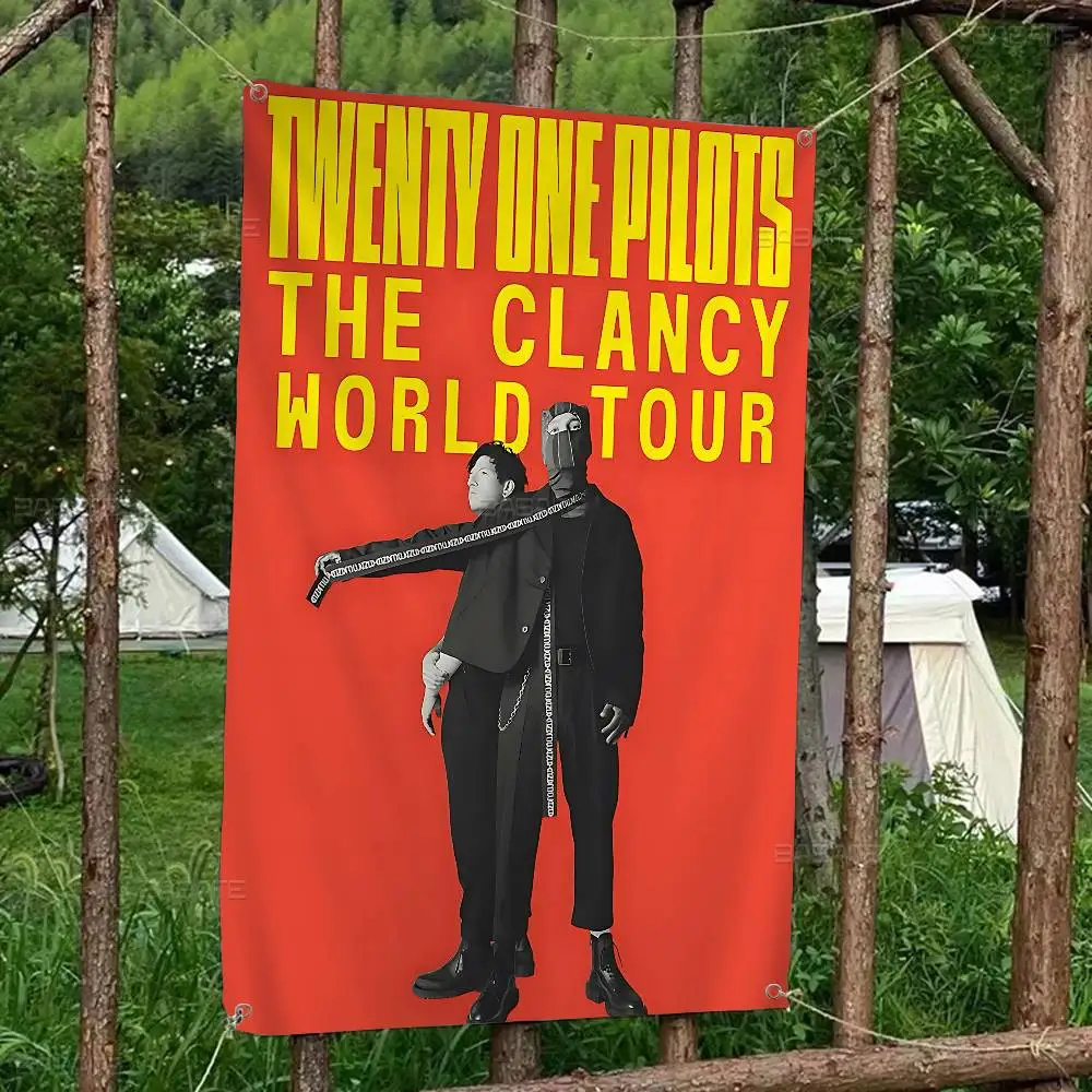 الفرقة T-Twenty O-One P-Pilots لتقوم بها بنفسك العلم للأسرة مجموعة صور غرفة المعيشة المنزل النوم ديكور جدار ديكور فني راية #2