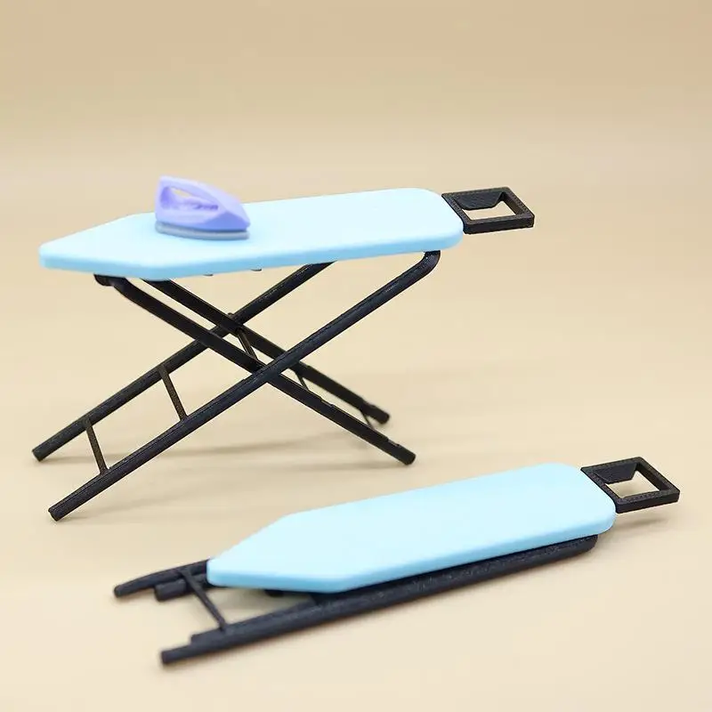 1:12 Dollhouse Miniature Furniture Ironing Board Scene Set Doll House Home Decor Toy Accessories