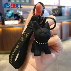 Fadou Puppy Car Key chain exquisite female Internet celebrity bulldog pendant boys schoolbag pendant lovers key chain