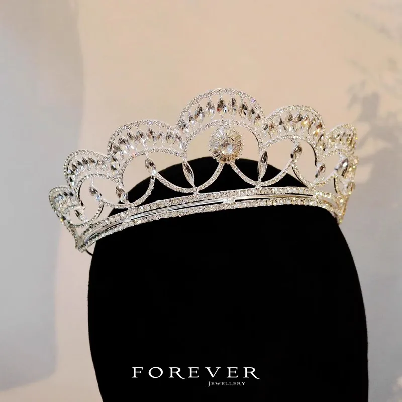 

CC Crowns for Women Wedding Hair Accessories Bridal Headpiece Engagement Hairwear Luxury Pageant Diadems Headbands Tiaras FO044