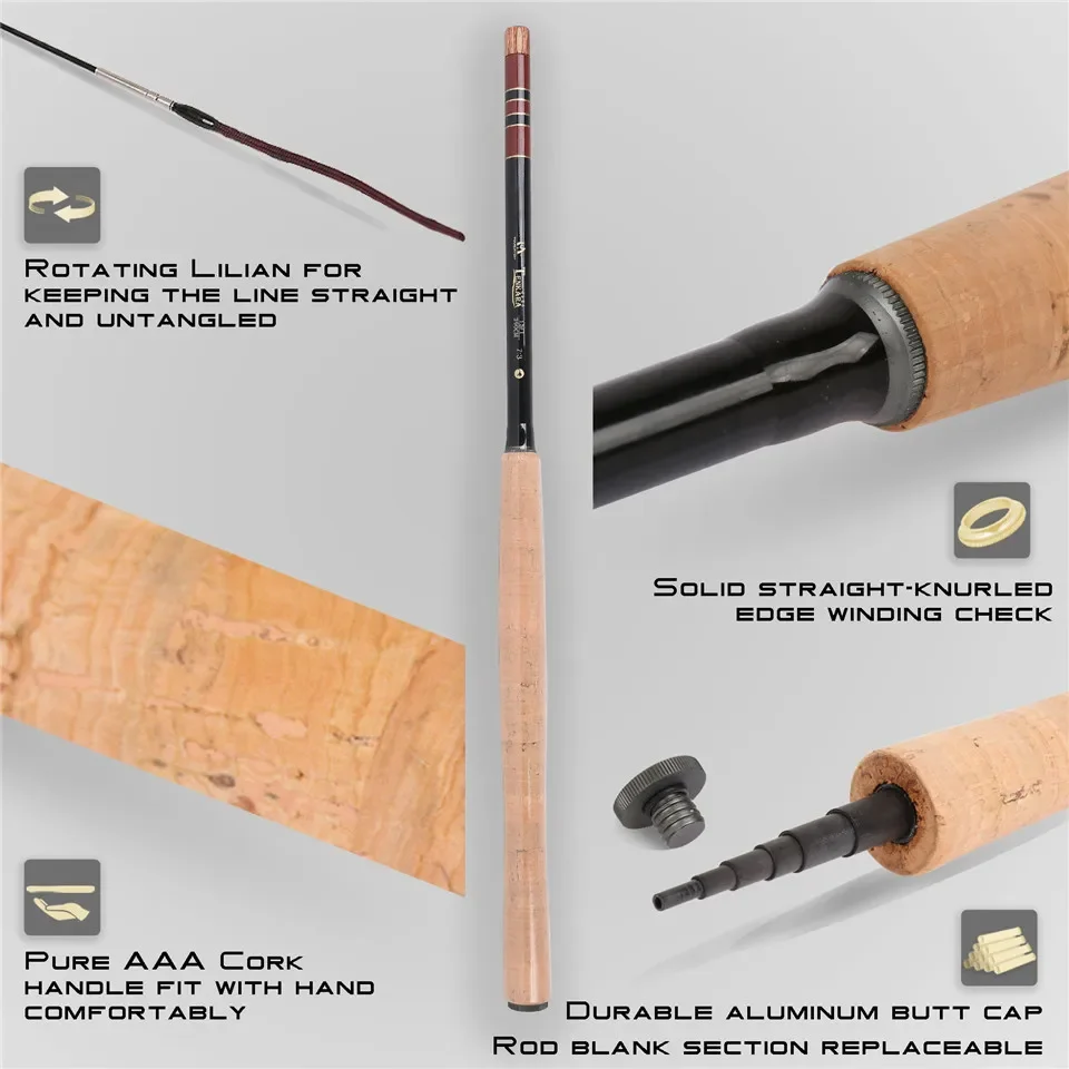 Caña Tenkara de pesca con mosca Maximumcatch telescópica IM10 - imagen 4