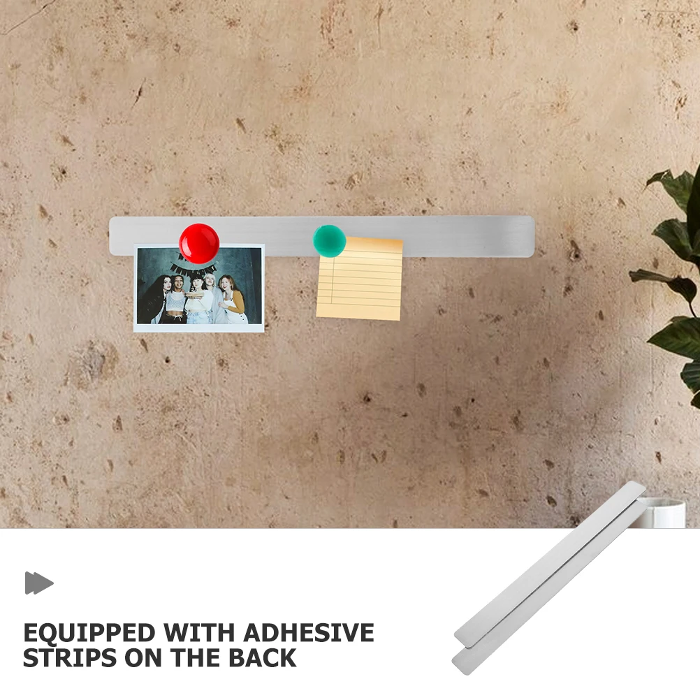 4 قطعة شرائط لوحة الإعلانات الحديدية ذاتية اللصق لوحة إعلانات الحائط عرض الصور لوازم عرض المكتب المنزلي متعددة الوظائف #2