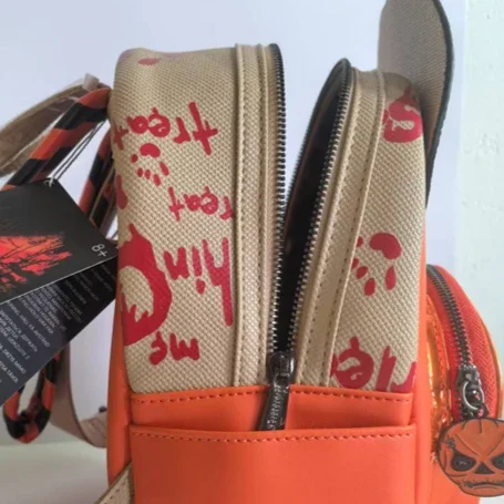 Trick 'r Treat Sam Pumpkin Cosplay Mini Backpack | Halloween Backpacks view 4