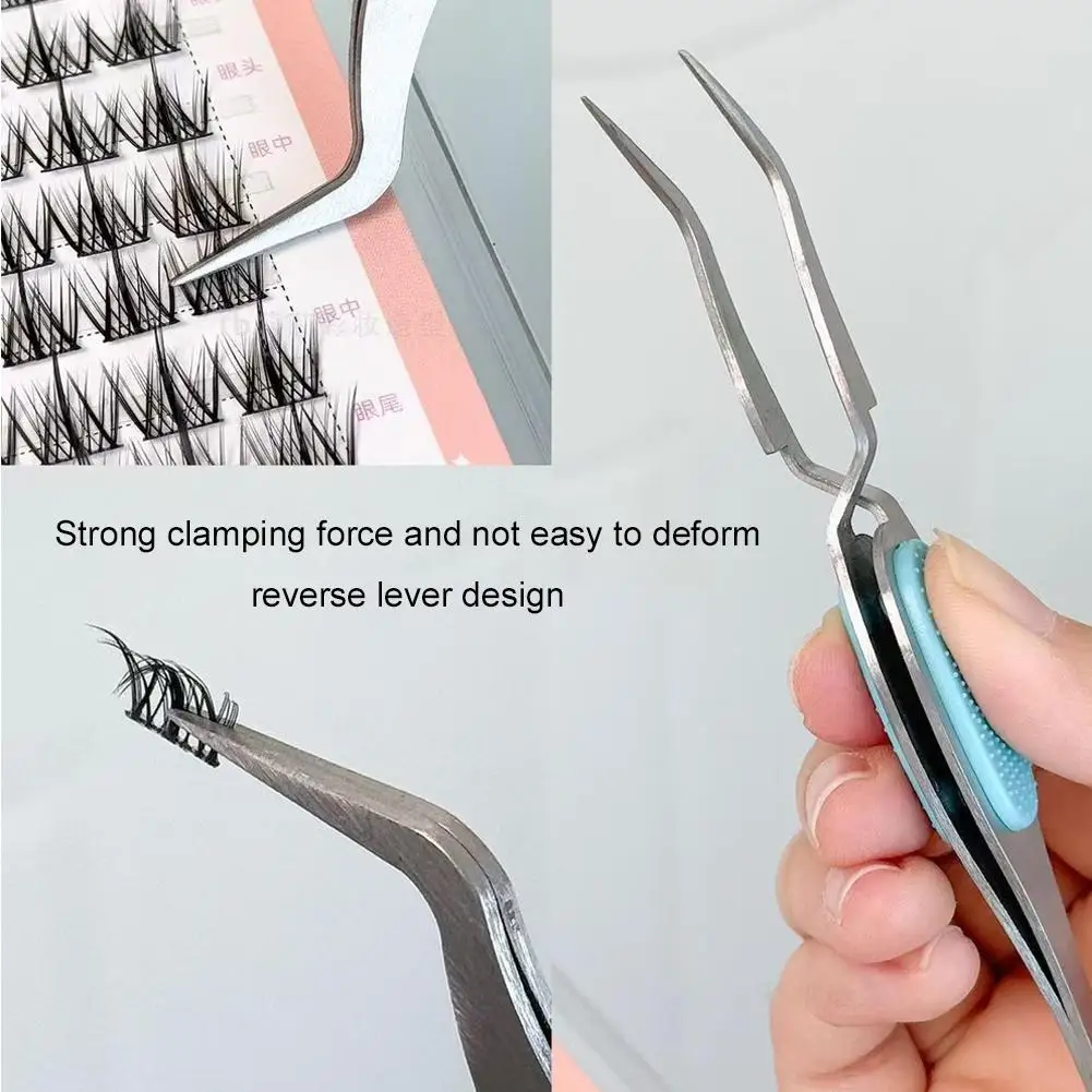 리버스 핀셋 다기능 그립 핀셋 재봉용 몰드 가짜 속눈썹 DIY 보석 제작 팁 핀셋 수리 도구