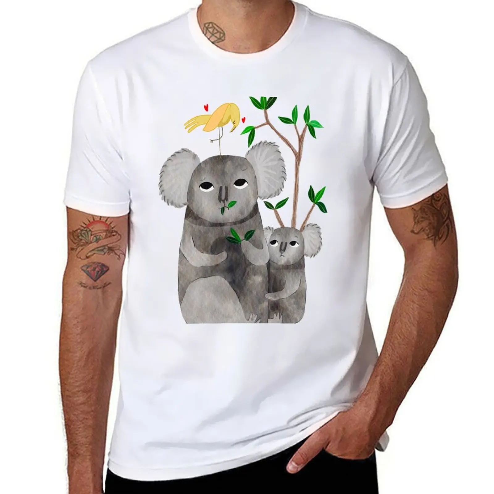 

t man man mens cotton Koalas t summer shirts t graphic shirt T-Shirt shirt