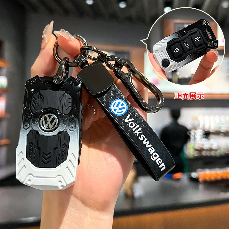 حافظة مفاتيح السيارة غطاء شل فوب لفولكس واجن فولكس فاجن جولف 8 MK8 ID-4 ID-6 لسكودا اوكتافيا A8 لمقعد ليون FR MK4 كوبرا #3