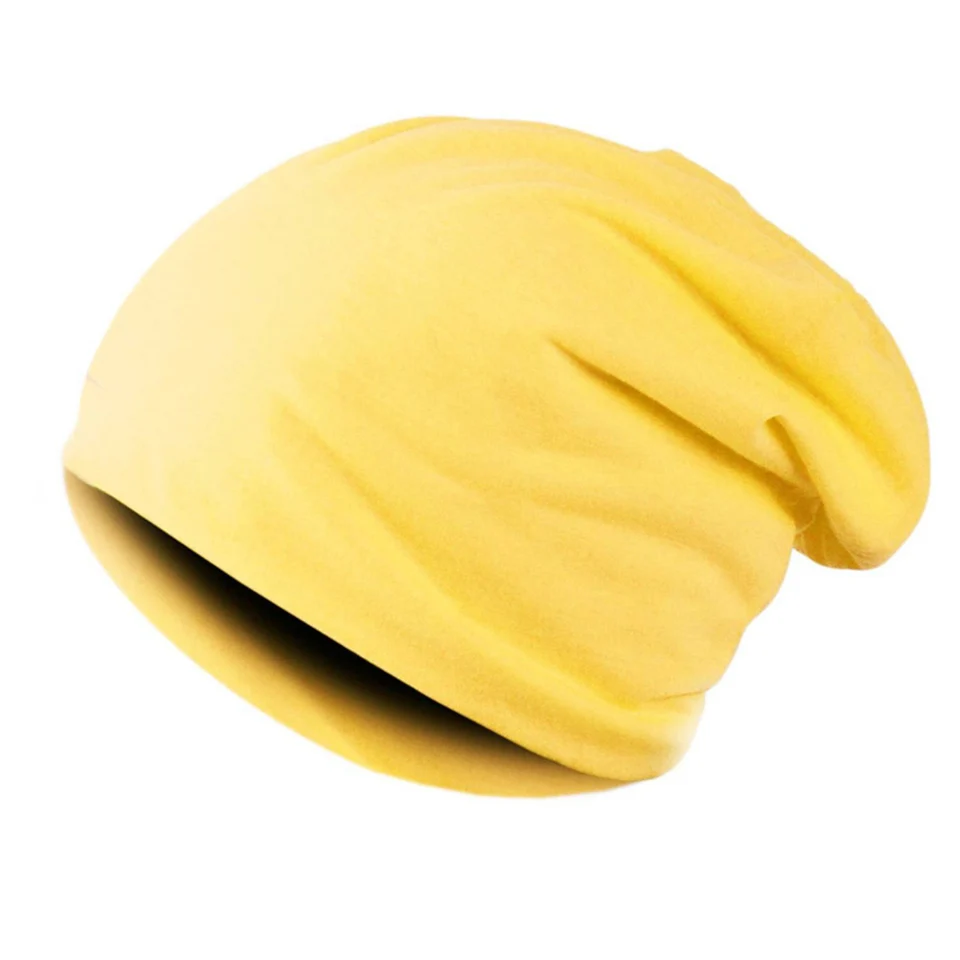 Cotton Slouchy Beanies for Men Vintage Hip-Hop Slouchy Hat Autumn Winter Warm Unisex Skullies Solid Color Male Skull Caps, image 20