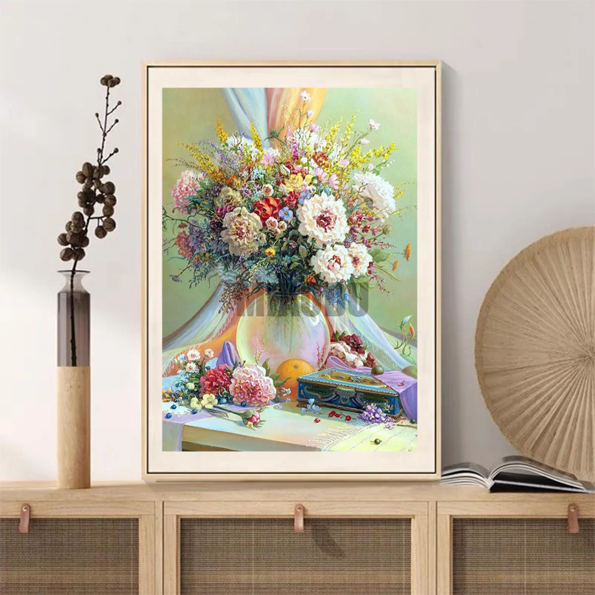 5D Diy Flower Peony Chrysanthemum Vase Diamond Painting Home Decor Gifts Cross Stitch Kits Embroidery Handmade Art Mosaic