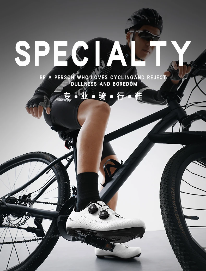Unisex Neue Fahrradschuhe, atmungsaktiv, bequem, rutschfest, für den Straßenbereich, hochwertige MTB-Fahrradschuhe aus Gummi, professionelle, ultraleichte Fahrradschuhe – Detail 2