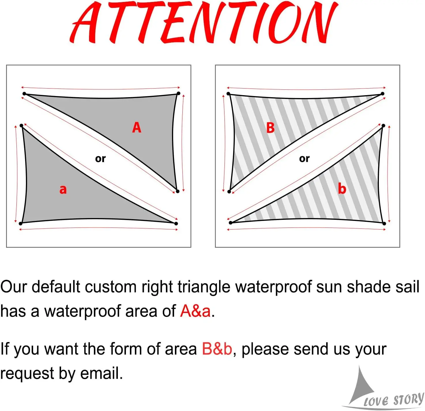 Right Triangle 6'x12'x13.4' Waterproof Sun Shade Sail Canopy UV Block for Outdoor Patio Backyard Carport,Dark Grey