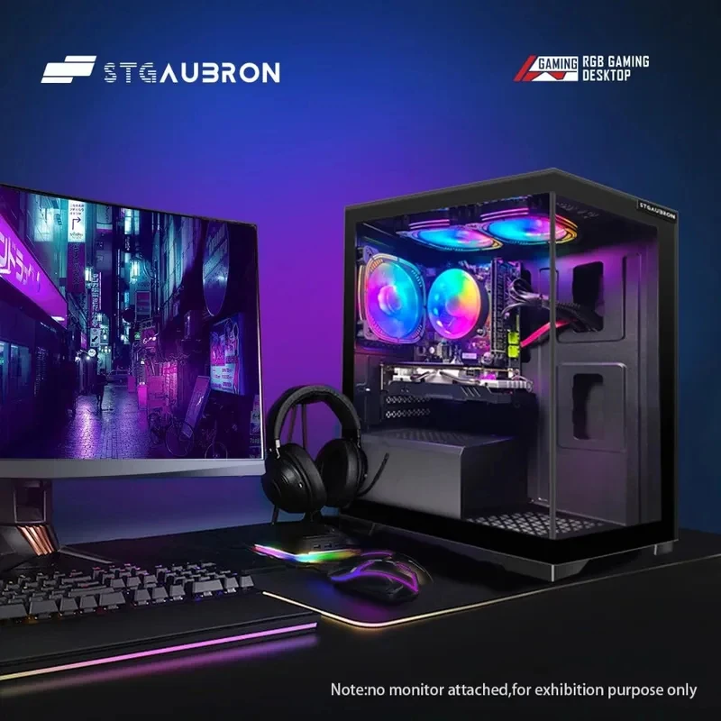 Gaming PC Desktop, Radeon RX 580 16G GDDR5, Core i7 up to 3.9G, 16G RAM, 512G SSD, 600M WiFi - view 5