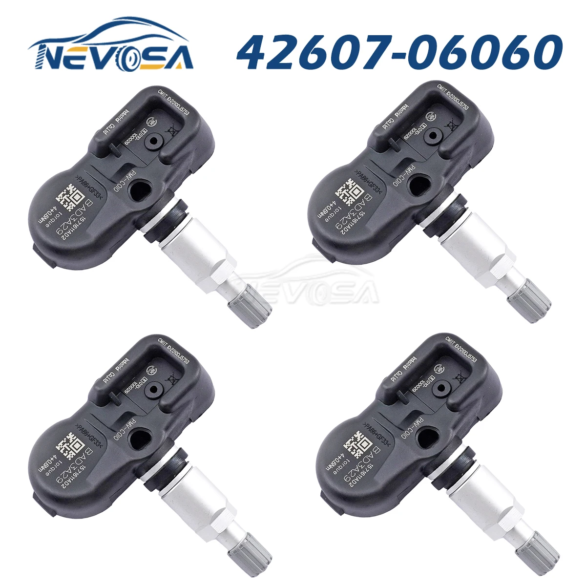 

Nevosa 42607-06060 TPMS Sensor For Toyota Highlander Prius Prime Yaris Lexus IS250 IS300 NX200t LS600h GS450h Scion 4PCS 315MHz