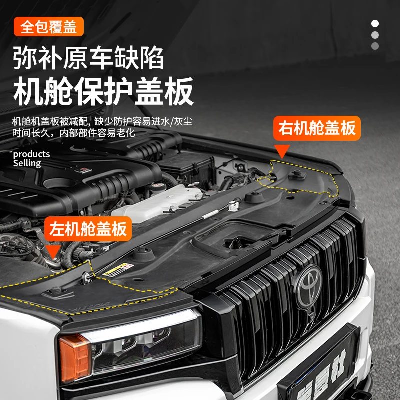 

Cabin protection cover plate For 2024 2025 +Toyota Land Cruiser 250 Prado Cover LC250 Accessories