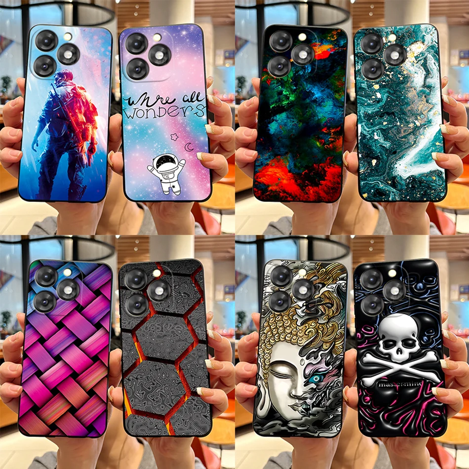 For ITEL A70 Phone Case 2023 New Fashion Marble Painted Soft Silicone Shockproof Mobile Funda For ITELA70 A665L A 70 Back Cover