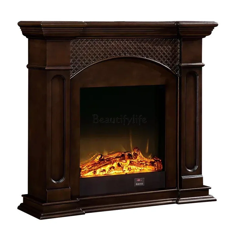 

ls 51American fireplace decorative cabinet solid wood porch cabinet
