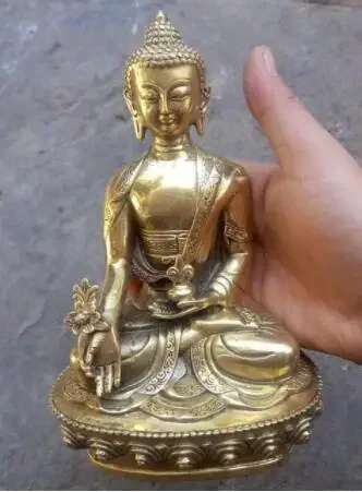 Buddha Kuningan Tibet 15Cm Patung Budha Obat