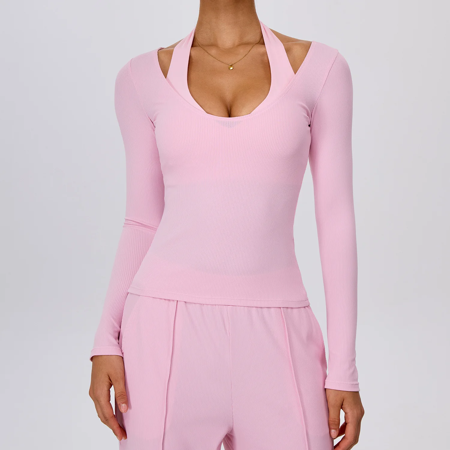 Women Yoga T-shirt Off Shoulder Fitness Long Sleeve Workout Sport Top Women Solid Slim Breathable Running Push Up Sports Shirts