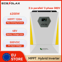 ECGSOLAX 6.2KW Solar Hybrid Inverter 48V 230Vac With MPPT 120A Charge Controller Off-grid Solar inverter Suppot Parallel 3 Phase