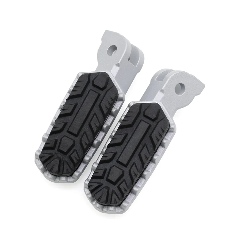 Classic-Motorcycle Footrest Pedals Front Rear Foot Pegs For Ducati Multistrada V4 V4S RS Pikes Peak V2 V2S 2021+ Silver