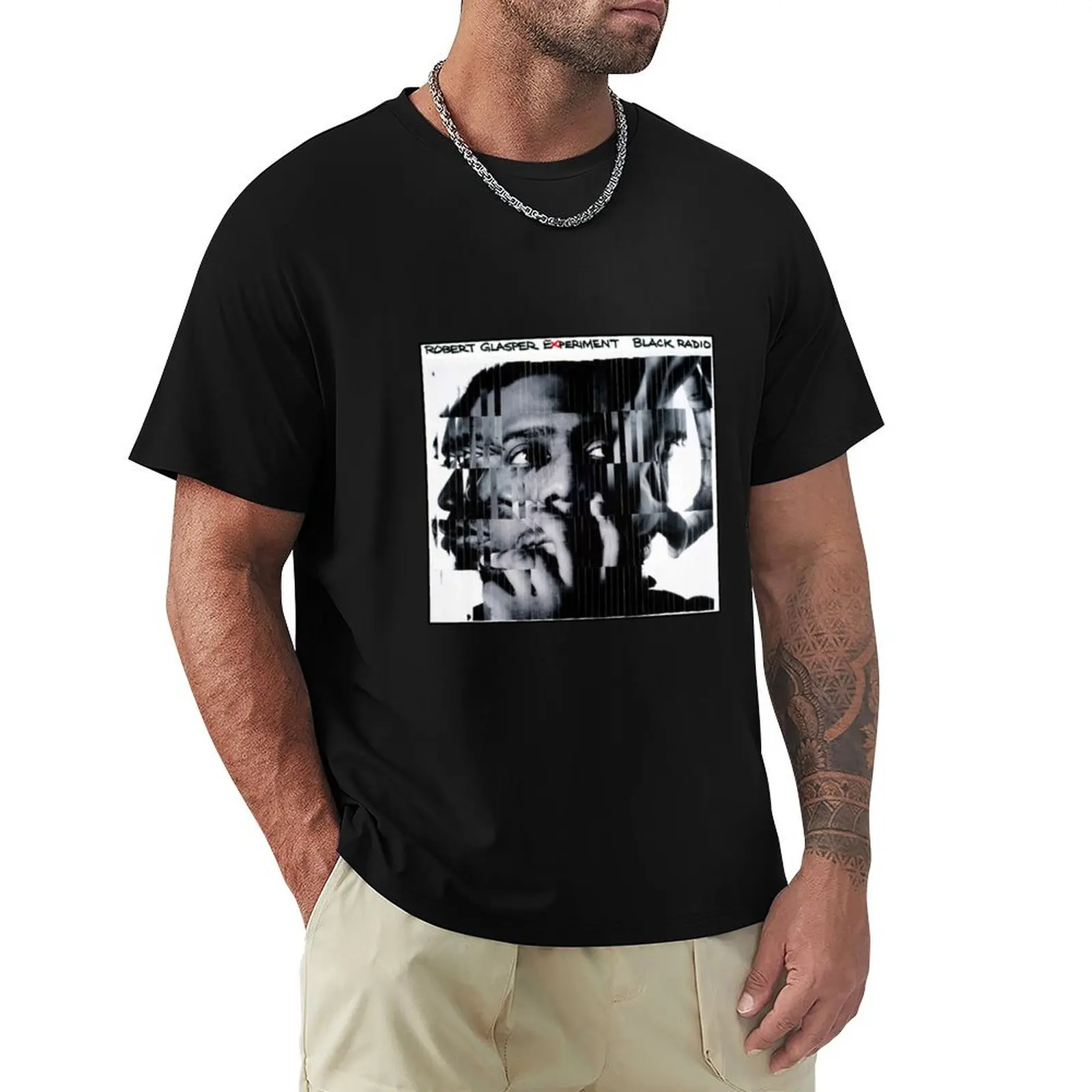 Robert Glasper ExperimentBlack Radio T-Shirt man clothes anime basketball graphic tees mens t shirts top quality