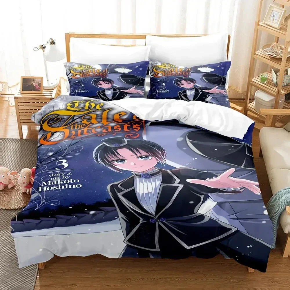 

New Anime The Tale of the Outcasts Bedding Set Duvet Cover Bed Set Quilt Cover Pillowcase Comforter king Queen Size Boys Adult