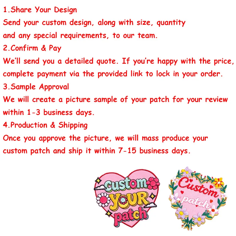 Design Your Own Logo Patch – Custom Embroidered for Clothes, Backpacks, Hats. Iron-On & Hook Loop Fastening. Personalized Badges - view 5