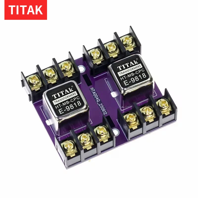 20Hz-20KHz HT-9818 Permalloy Audio Isolation Transformer 600:600 Balanced Unbalanced Conversion Audio Isolator Device
