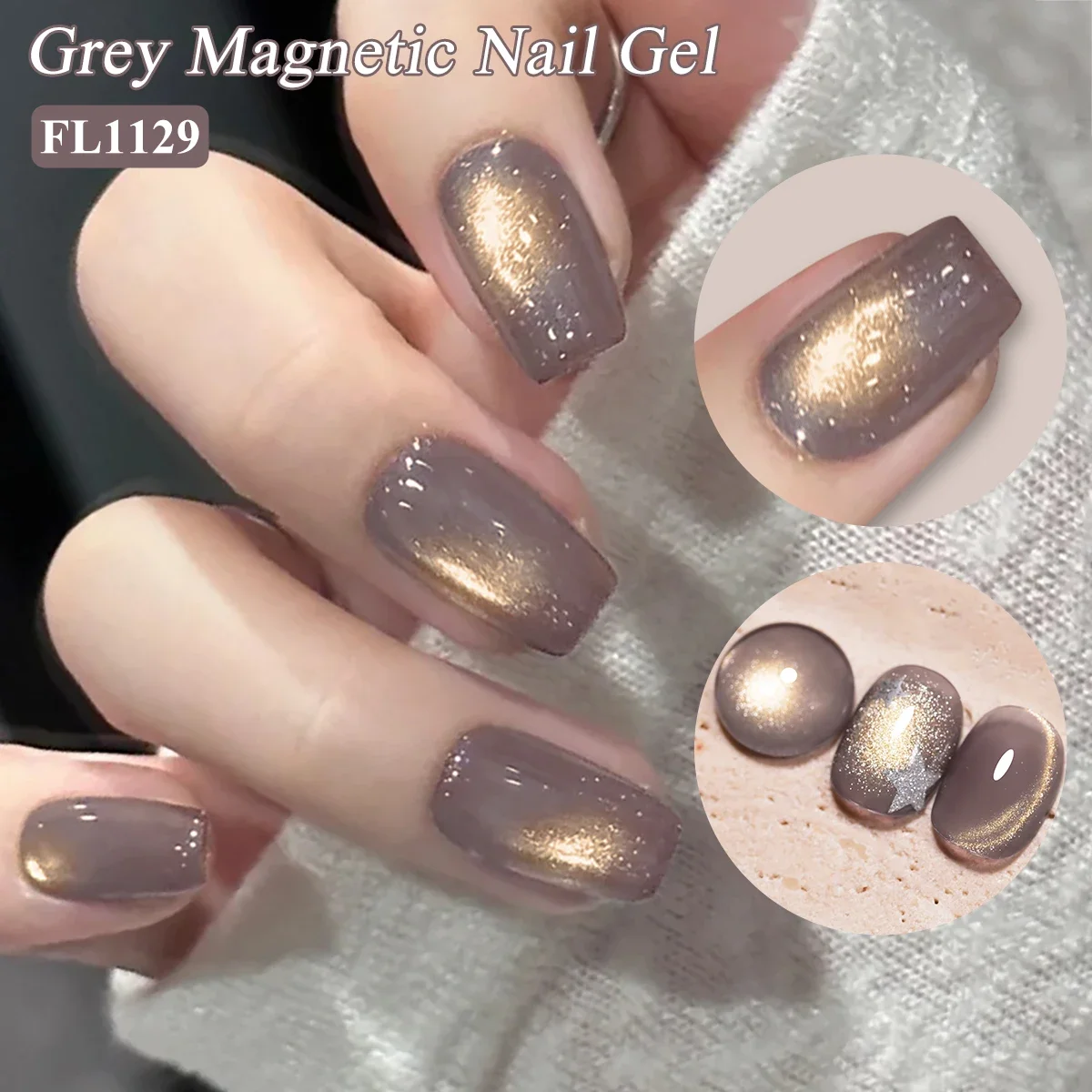 3pcs 10ml Cat Magnetic Gel Nail Polish Set Glass Bead Cat Eye Semi Permanent Soak Off UV LED Gel Varnish For Salon Nail Supplies