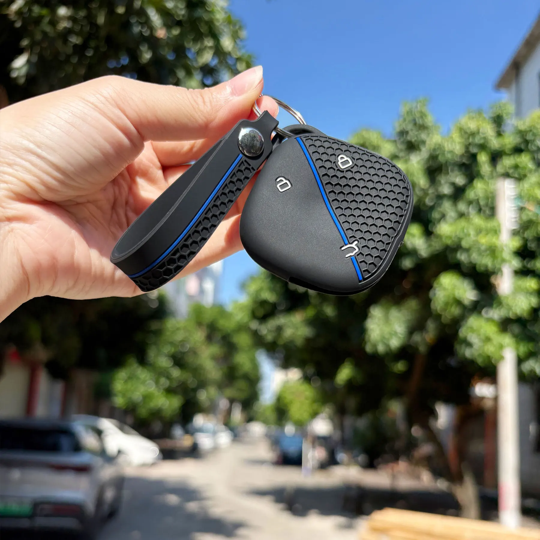 For Chevrolet Spark EUV Baojun Yep Plus 2025 2026 3 Buttons Silicone Remote Car Key Case Casing Holder Shell Key Cover Protector