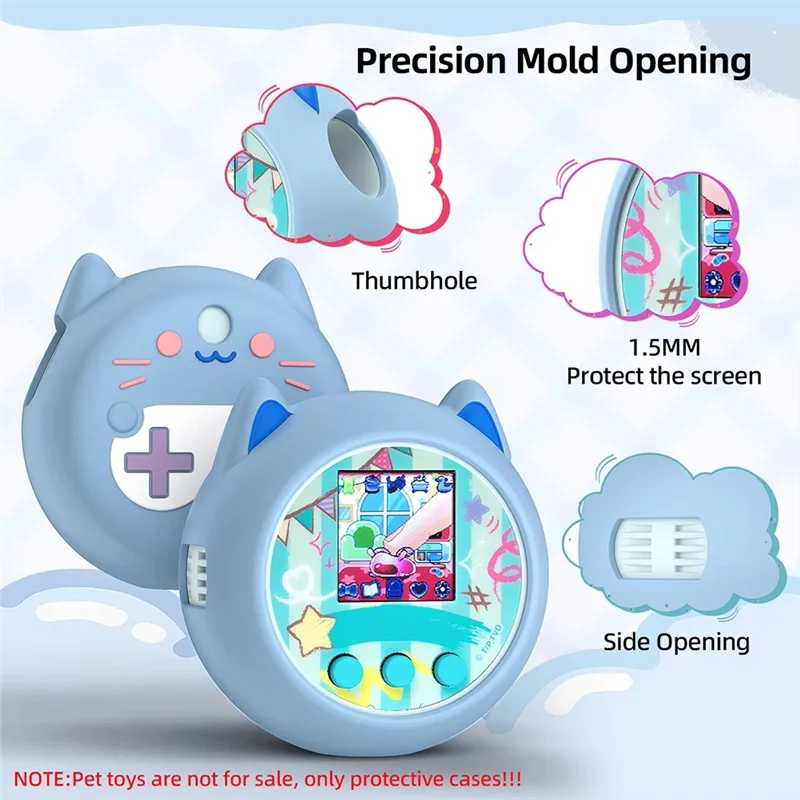 حافظة L52A-حافظة واقية لـ Punirunes Virtual Electronic Pet حافظة من السيليكون اللطيفة مضادة للسقوط