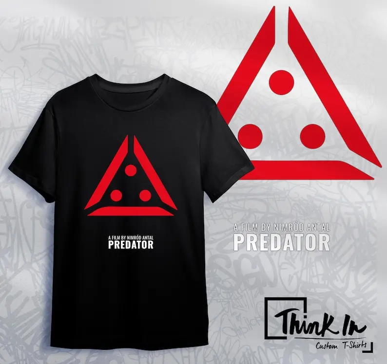 Predator Laser Sights Tshirt, The Predator T-Shirt, Movie Predator Shirt