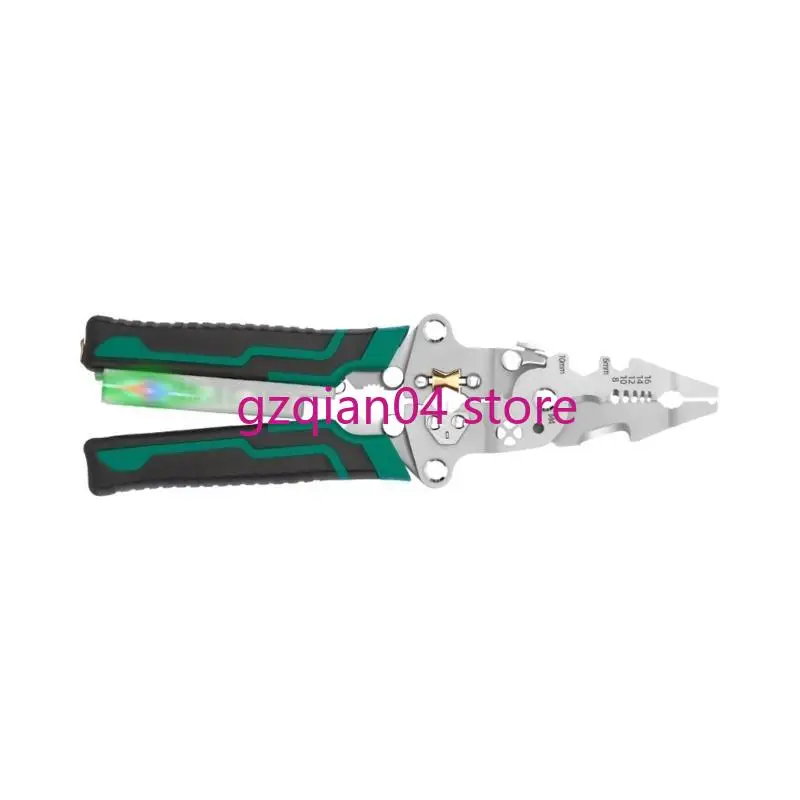

N7MD Foldable Wire Stripper 4 in 1 Wire Stripping Pliers for Cutting and Pulling Wires with Electricity Measurement Functio