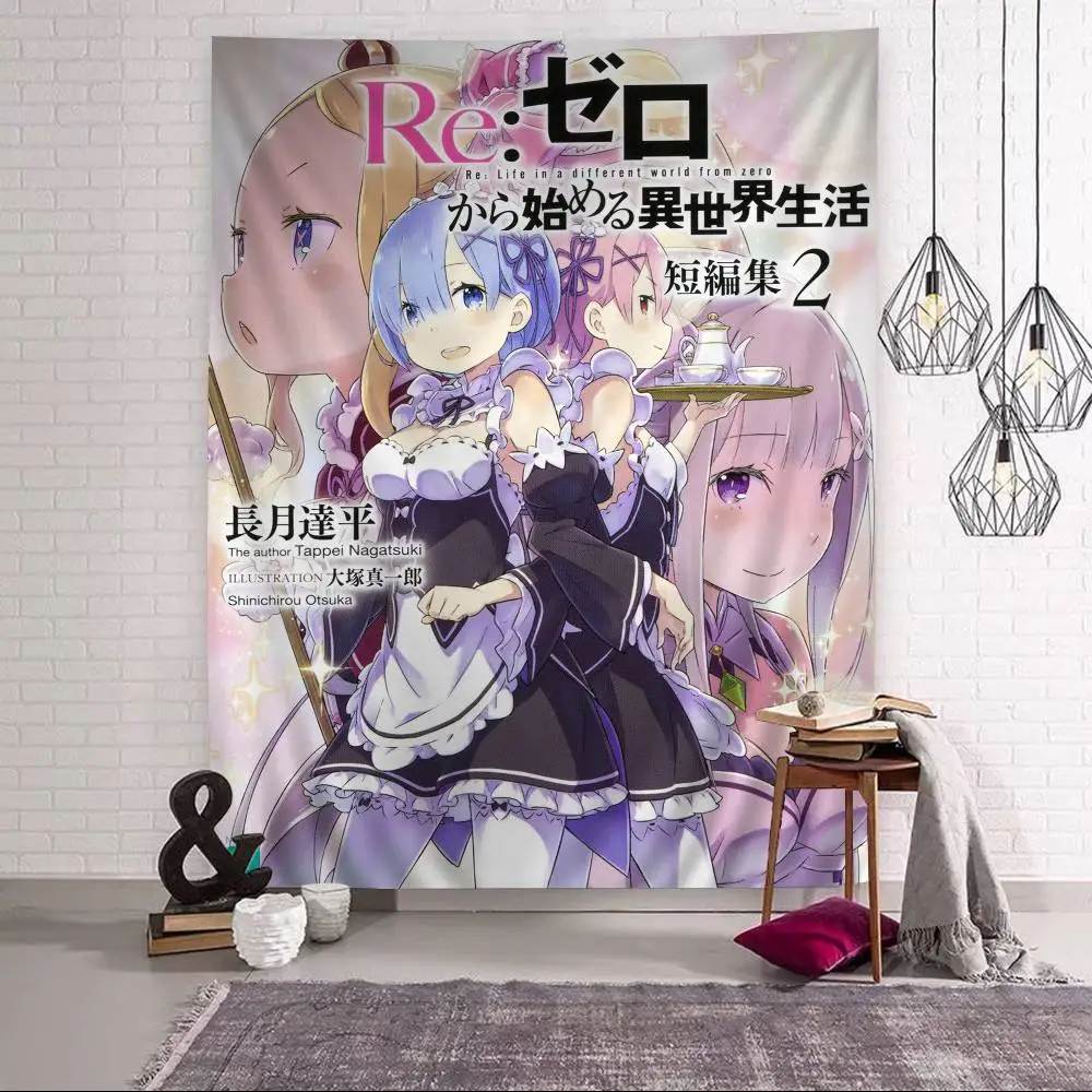 الرسوم المتحركة إعادة L-Life في D-Different W-World من Z-Zero الكرتون نسيج الجدار الشنق الديكور ديكور المنزل المنزلي #4