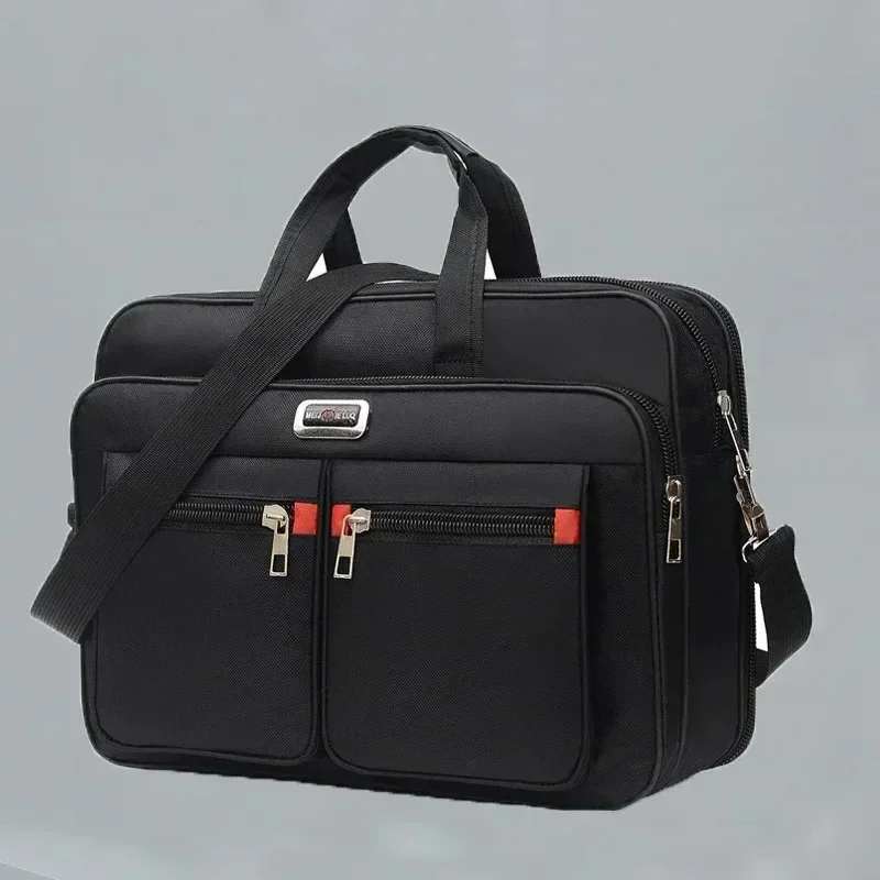 pasta-executiva-masculina-de-grande-capacidade-bolsa-de-ombro-portatil-e-versatil-com-multiplos-bolsos-para-uso-comercial-e-casual