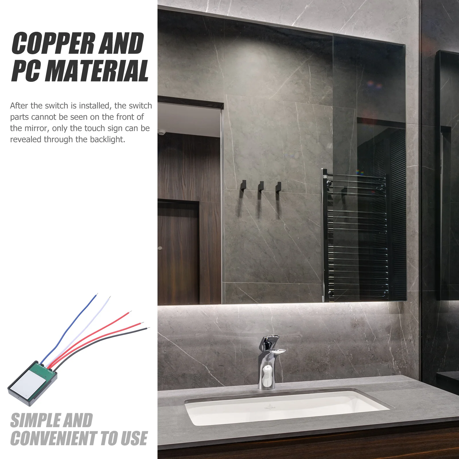 

Сенсорный модуль 12-24 В с затемнением для зеркальной лампы, светодиодный сенсорный датчик для управления освещением