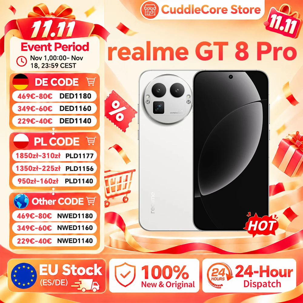 Joom Realme Blanco Smartphone Gt 8 Pro 5G Lente Teleobjetivo De 200 Mp Batería De 7000 Mah - Imagen 5