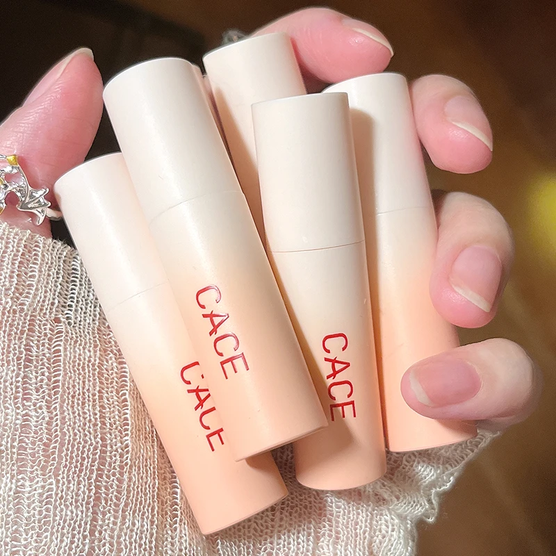 Lápiz labial mate resistente al agua de larga duración, maquillaje de 3 colores, lápiz labial Sexy de terciopelo rojo desnudo, Cosméticos de labios Sexy para mujer