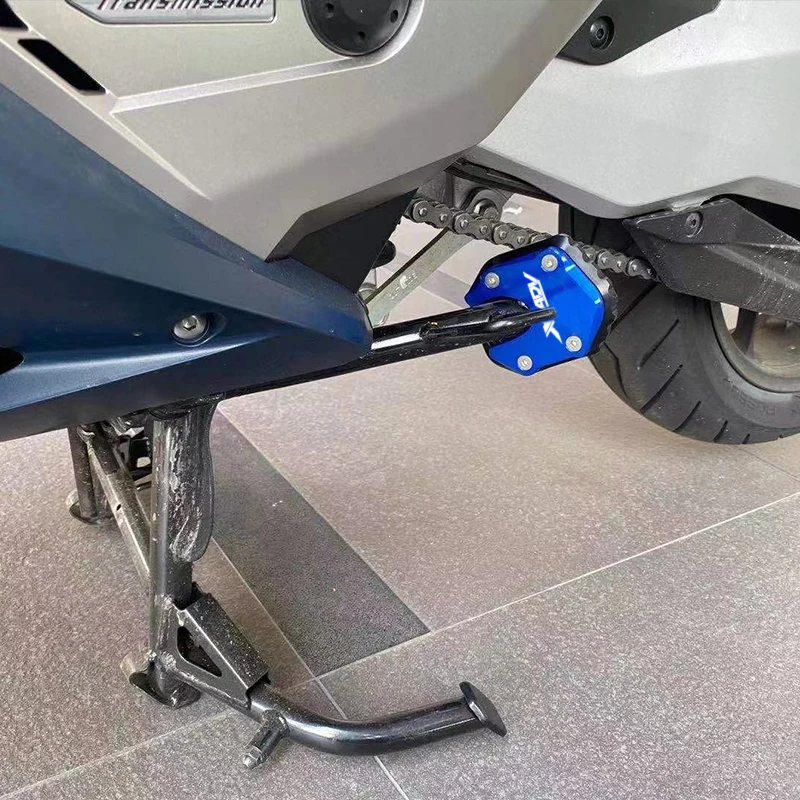 For HONDA Forza750 X-ADV NC750X motorcycle Kickstand Extension Foot Side Stand Enlarge Plate Pad LOGO 750/X-ADV/NC750X
