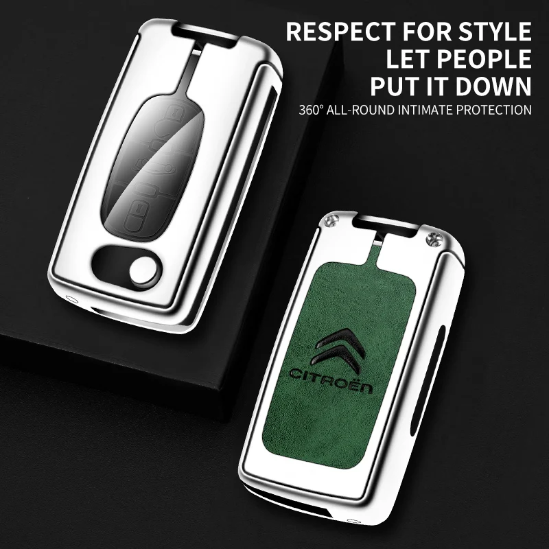 2 3 Buttons Car Flip Key Case Cover Shell Metal For Citroen C2 C3 C4 C5 C6 C8 Xsara Picasso Berlingo Key Protector Accessories