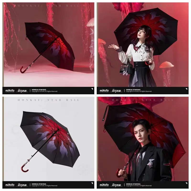 

[Genuine] miHoYo Game Evernight Umbrella Honkai Star Rail Evernight Theme Long-Handled Umbrella Sun Umbrella Cosplay Xmas Gifts