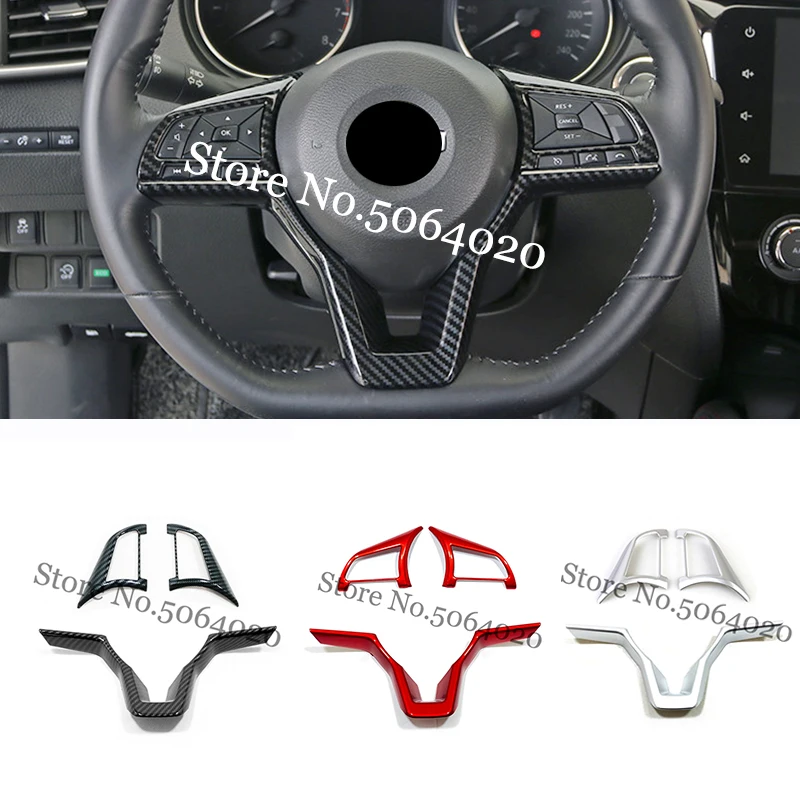 

Car Steering Wheel Switch Button Trim For Nissan X Trail T32 Rogue Qashqai J11 Note Versa Juke Micra Kicks Leaf Sentra 2017-2020