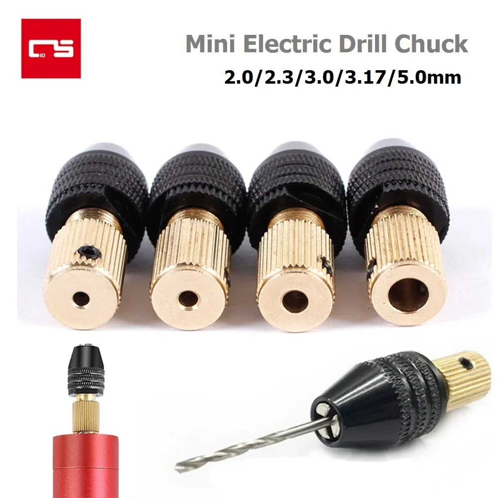 

Drill Chuck 0.3-3.5mm Mini 3 Jaw Quick Change Keyless Drill Bit Adapter 2.0/2.35/3.0/3.17/5.0mm Holder Clamp Fixing Device Tools