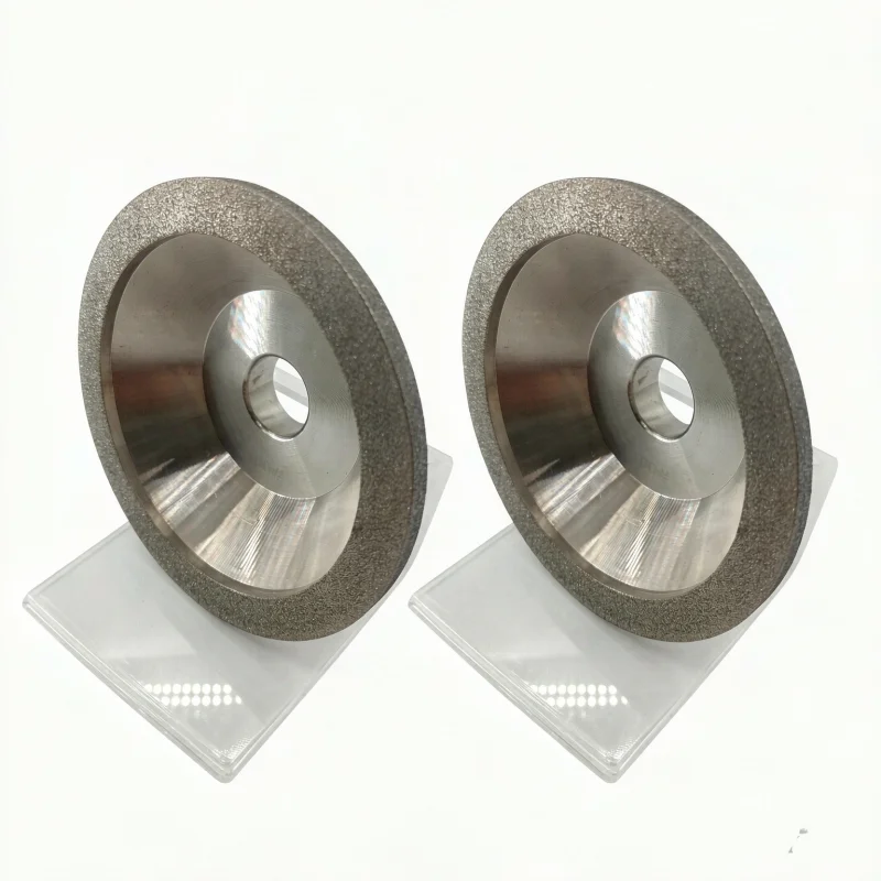 2-delige CBN diamant slijpschijfset met asgat voor frees, hardmetalen gereedschapsslijpmachine, accessoires