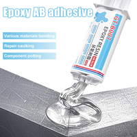 QuickDry Transparent Casting Glue High Strength Epoxy AB Adhesive Waterproof Gel for Metal and Plastic Repair 50ml/pc